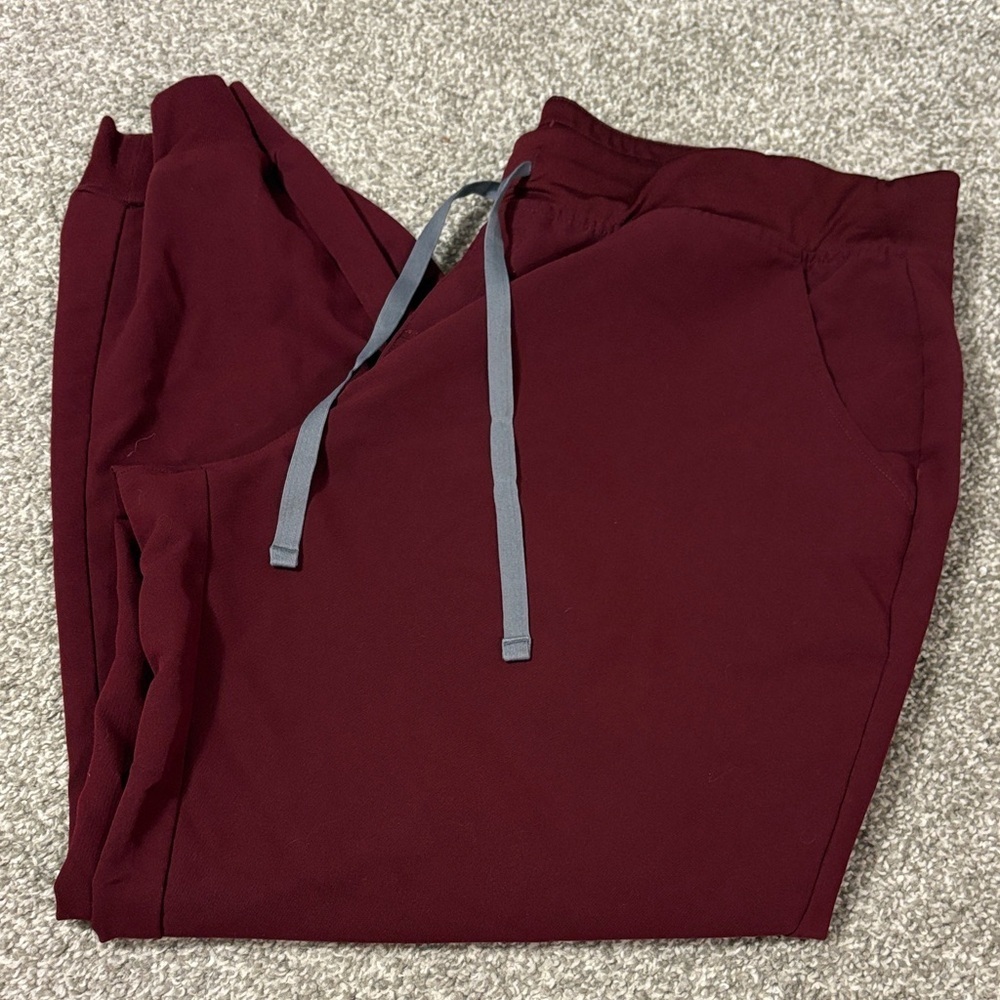 Figs Burgundy Joggers